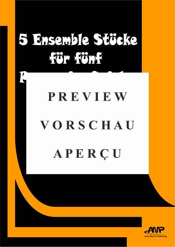 Produktgalerie: Seite 2 von 11 5 Ensemble Stücke für fünf Percussion Spieler, , Perkussion Ensemble Quintett