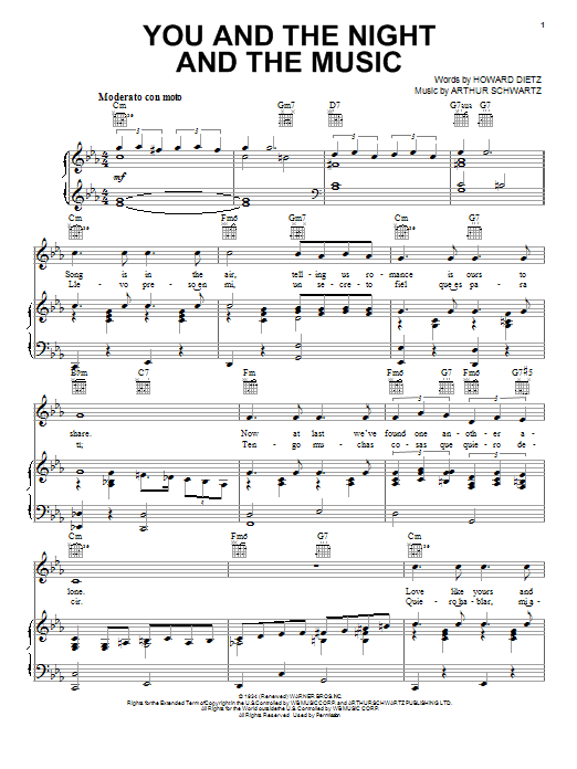 Produktbild zu: You And The Night And The Music
