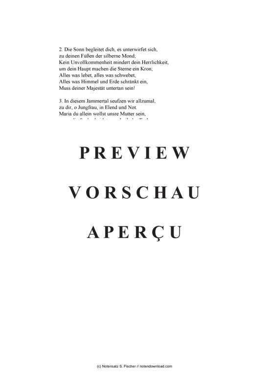 Product gallery: Page 3 of 3 Maria, Gnadenmutter zu Freyberg , , Piano and Voice