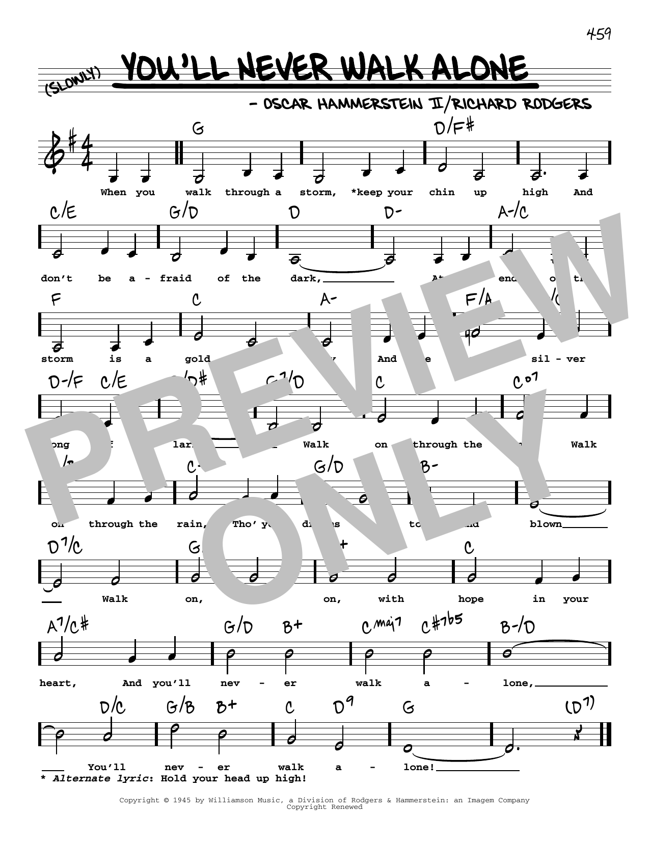 Produktbild zu: You'll Never Walk Alone (Low Voice) (from Carousel)