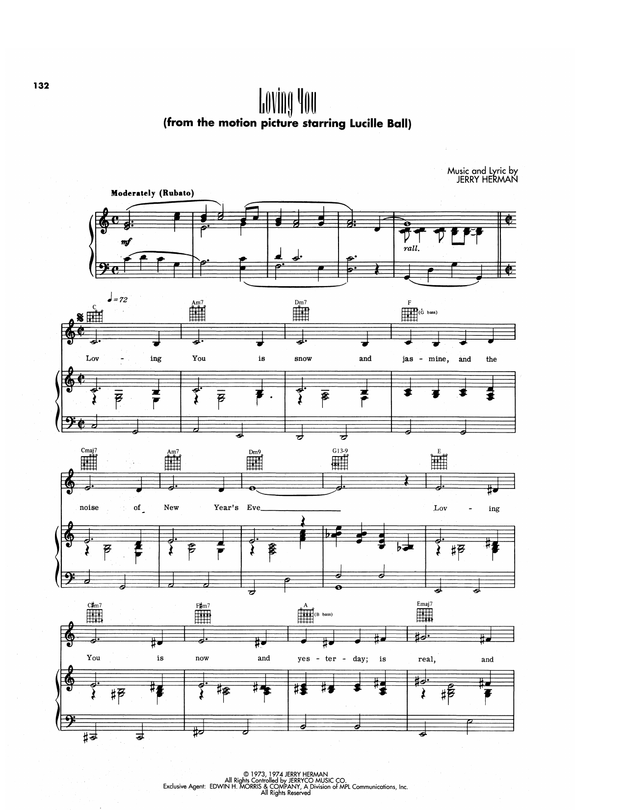 Produktgalerie: Seite 1 von 1 Loving You (from Mame), Jerry Herman, Gesang, Gitarre, Klavier