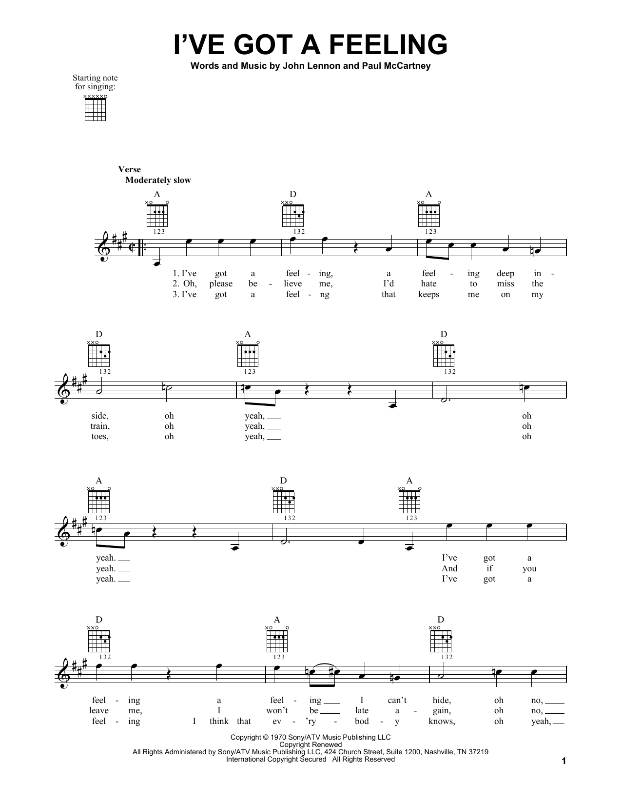 Produktbild zu: I've Got A Feeling