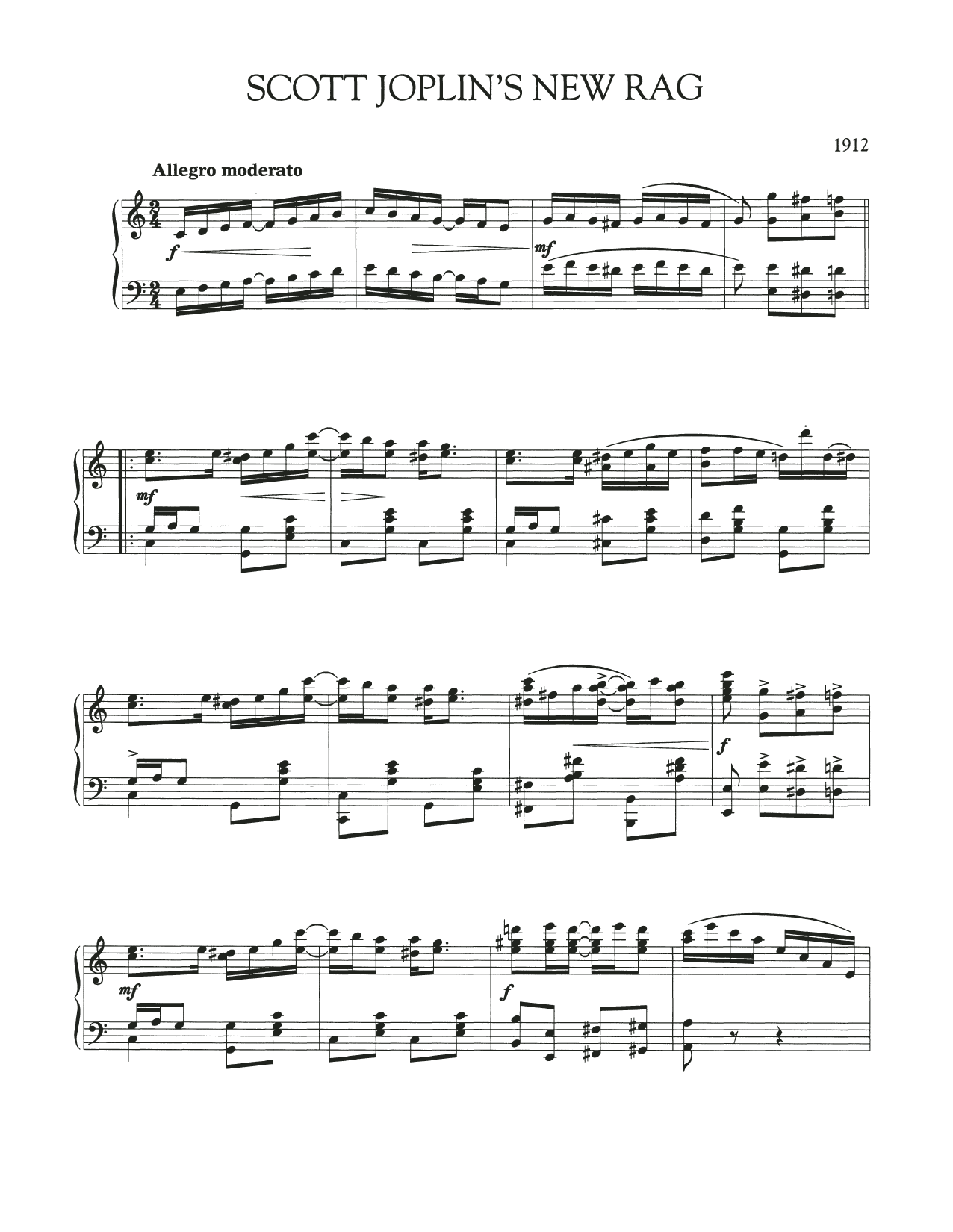 Produktbild zu: Scott Joplin's New Rag