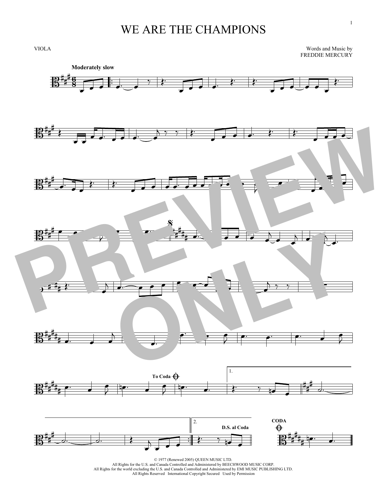 Product gallery: Page 1 of 1 We Are The Champions, Queen