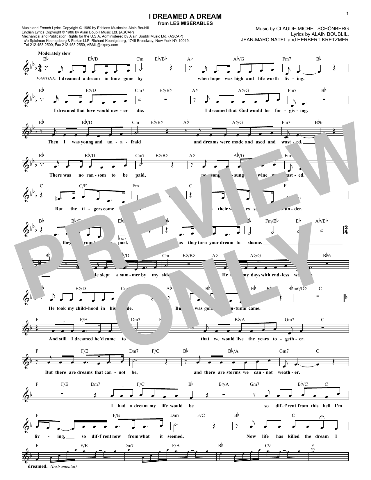 Produktbild zu: I Dreamed A Dream