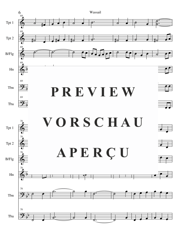 Produktgalerie: Seite 8 von 11 Wassail, , BlechblÀser Sextett