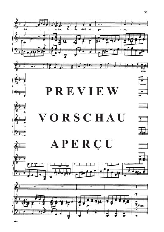 Product gallery: Page 4 of 5 Ombra cara, , Low Voice and Piano