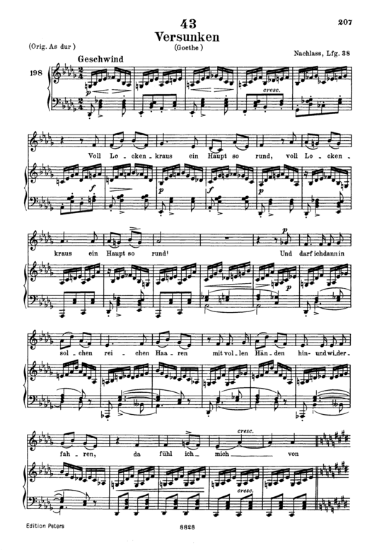 Product picture to: Versunken D.715Franz Schubert