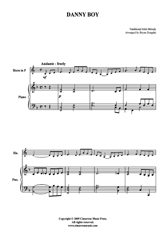 Produktbild zu: Danny Boy Traditional