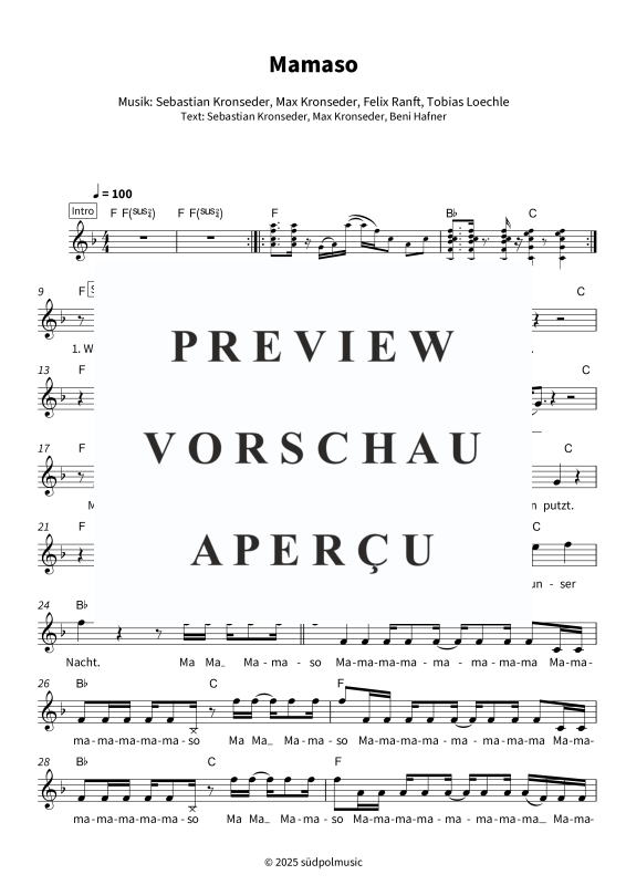gallery: Mamaso, DeSchoWieda, (Leadsheet)