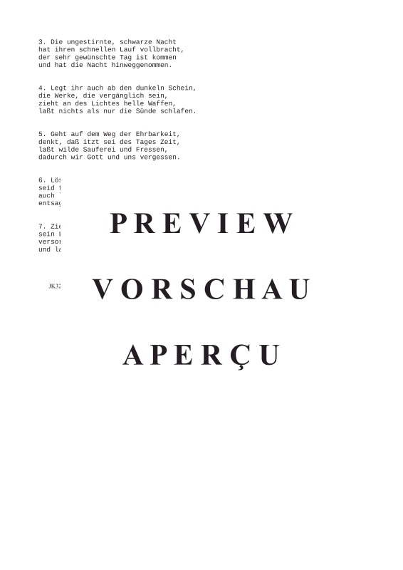 Product gallery: Page 3 of 3 Auf, auf die rechte Zeit ist hier BWV 440 , , (mixed choir)