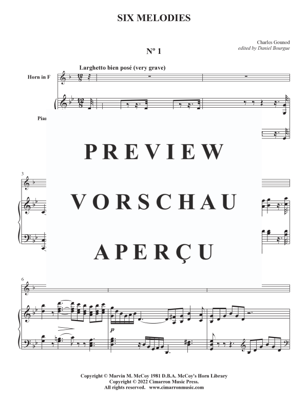 Product gallery: Page 4 of 11 Six Melodies, , Horn In F and Piano