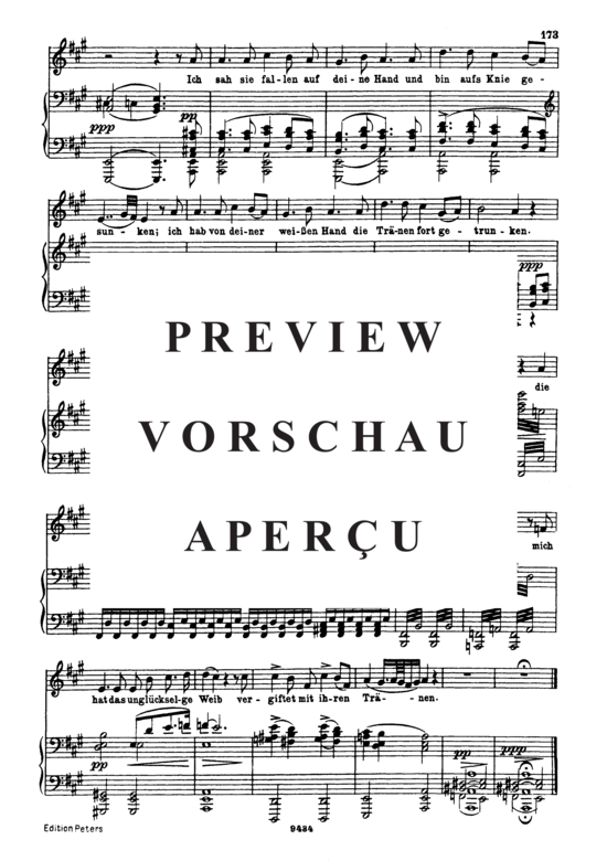 Product gallery: Page 3 of 3 Am Meer D.957-12 (Schwanengesang), , Low Voice and Piano