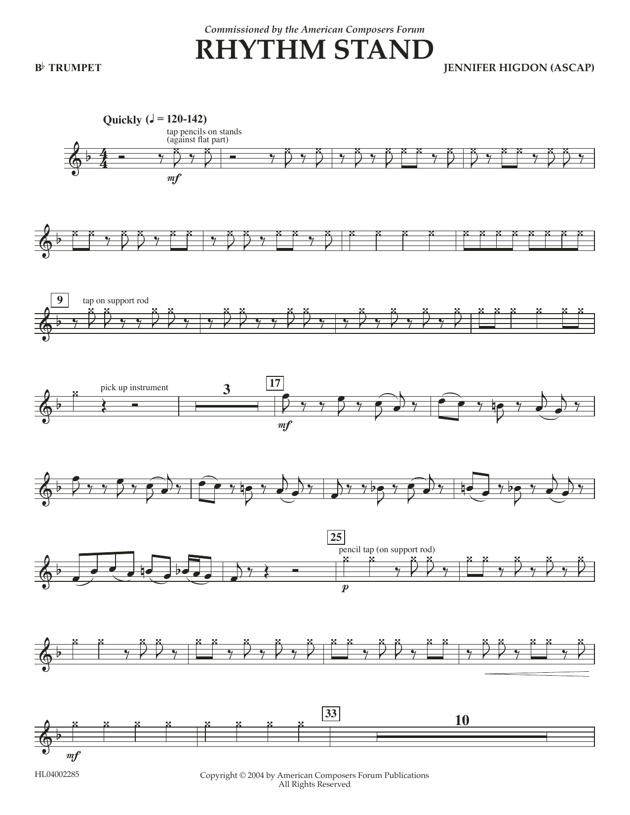 Produktbild zu: Rhythm Stand - Bb Trumpet