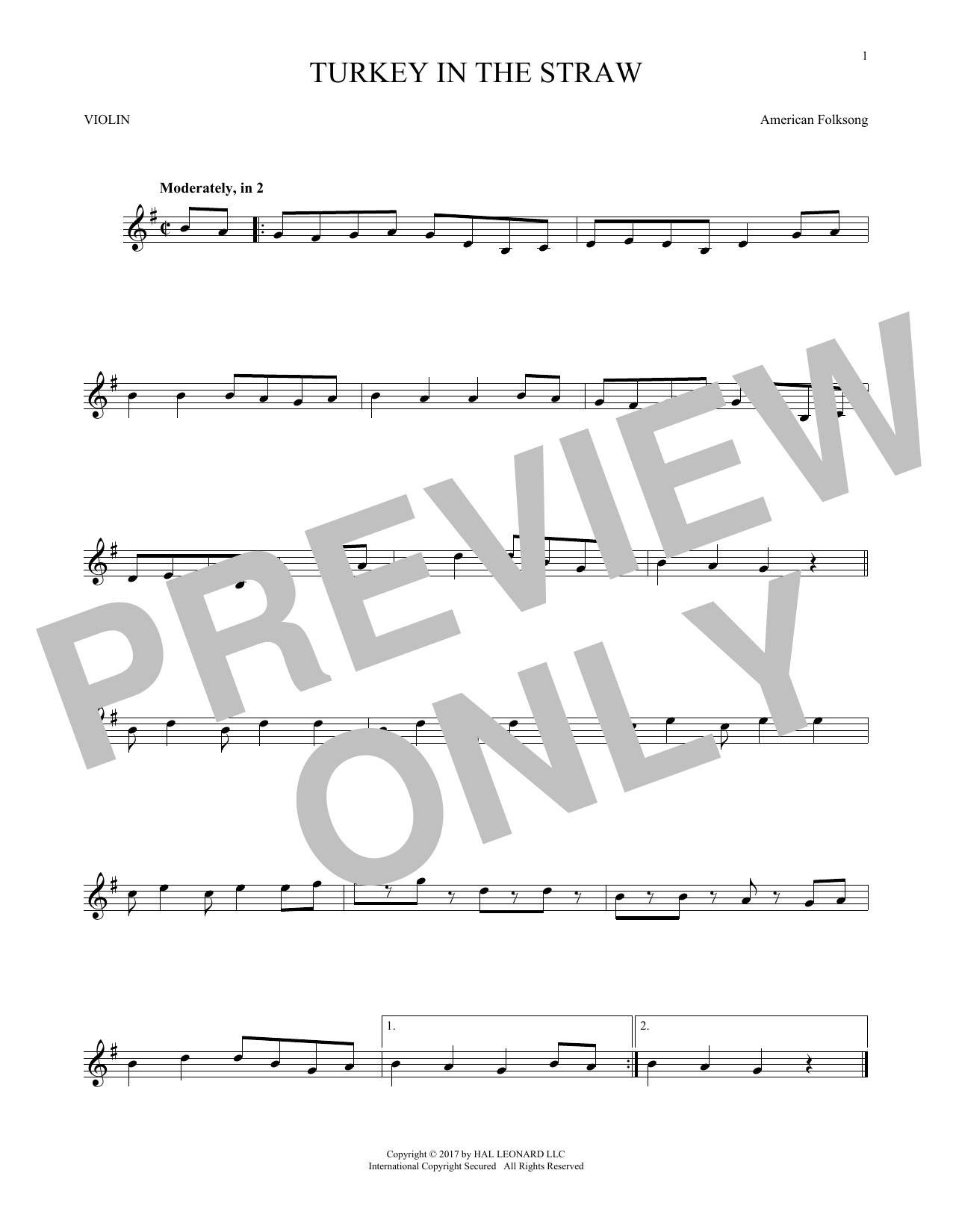 Product gallery: Page 1 of 1 Turkey In The Straw, American Folksong