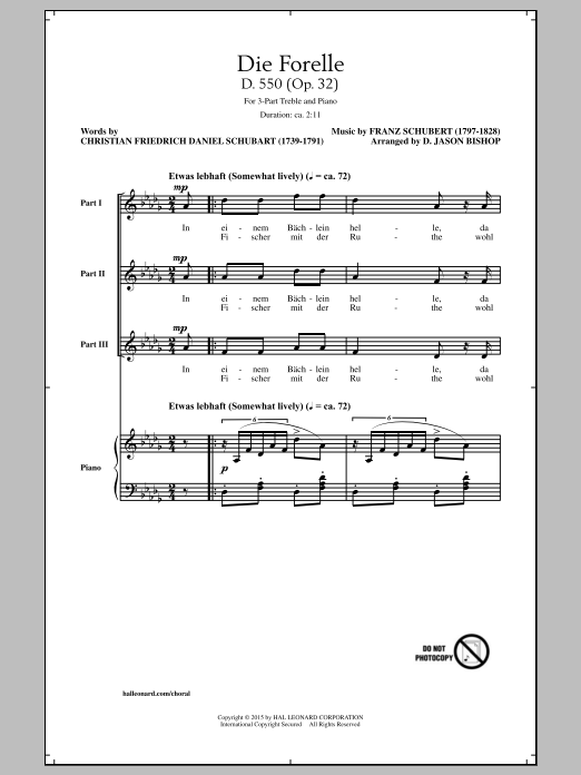 Produktbild zu: Die Forelle (Schubert)