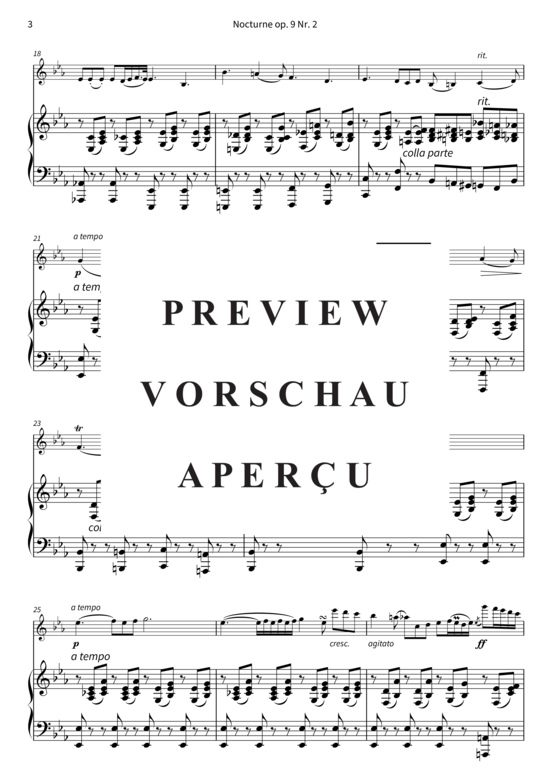 gallery: Nocturne op. 9 Nr. 2 , , (Violine + Klavier)