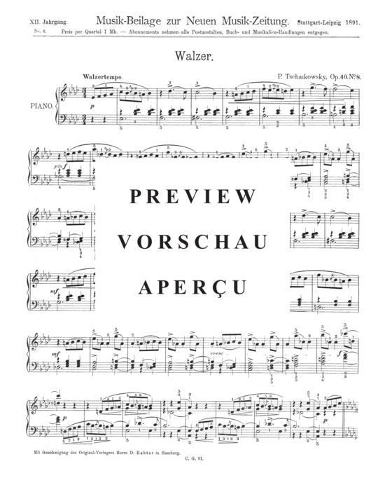 gallery: Walzer , , (Klavier Solo)