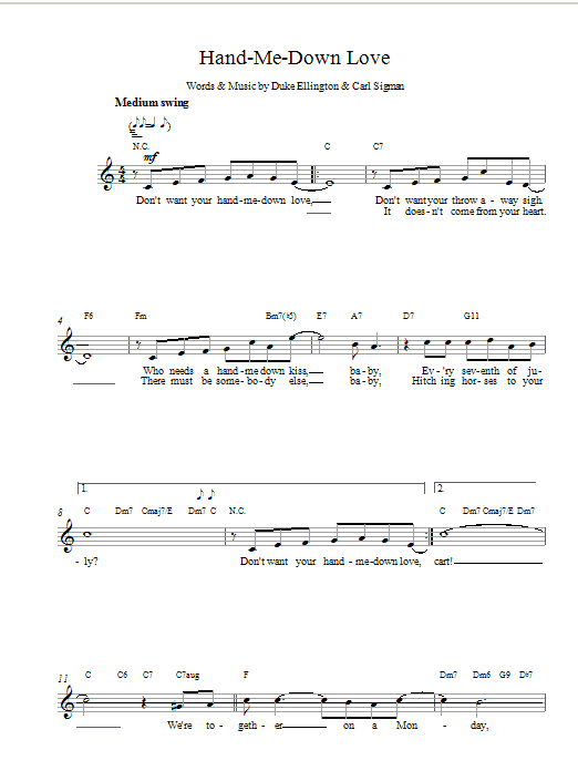 Produktbild zu: Hand Me Down