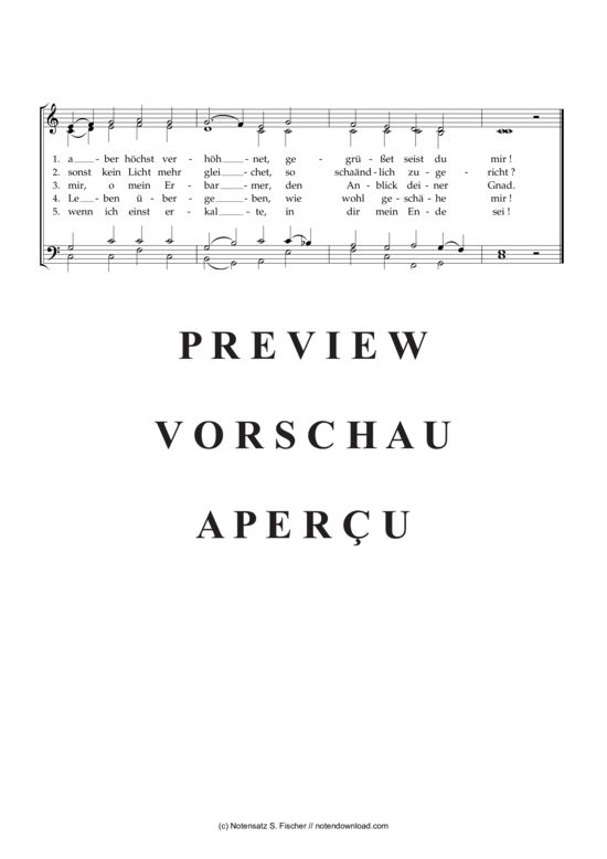 Produktgalerie: Seite 3 von 3 O Haupt voll Blut und Wunden , , (Gemischter Chor)