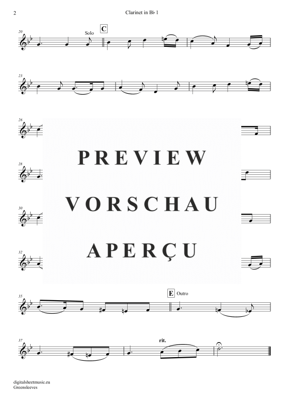 Product gallery: Page 6 of 11 Greensleeves, Simoni, Edward, (Klarinetten Trio + Klavier)