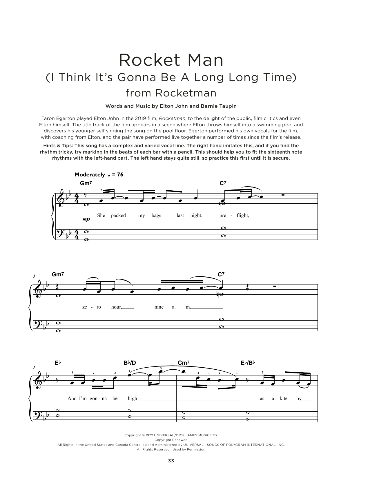 Produktbild zu: Rocket Man (I Think It's Gonna Be A Long Long Time)