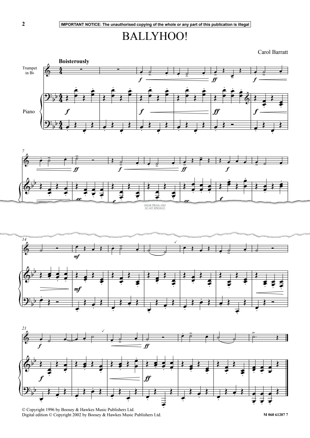 Produktgalerie: Seite 1 von 1 Ballyhoo!, Carol Barratt, Trompete