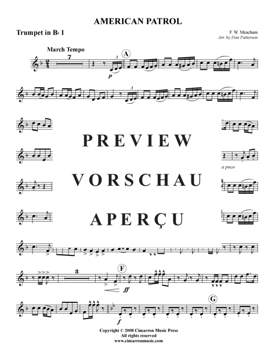 Produktgalerie: Seite 11 von 16 American Patrol Marsch , , (Blechbläserquintett)