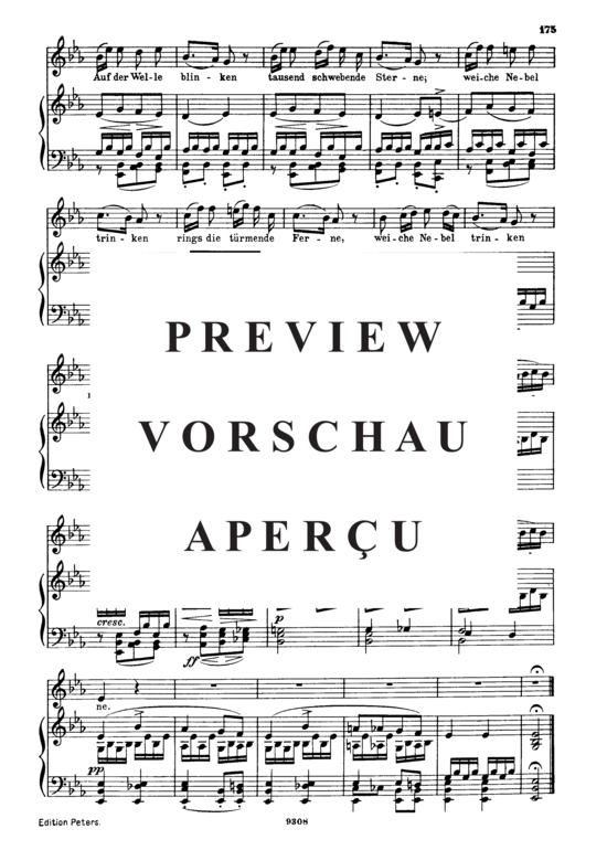 Product gallery: Page 5 of 5 Auf dem See D.543, , High Voice and Piano