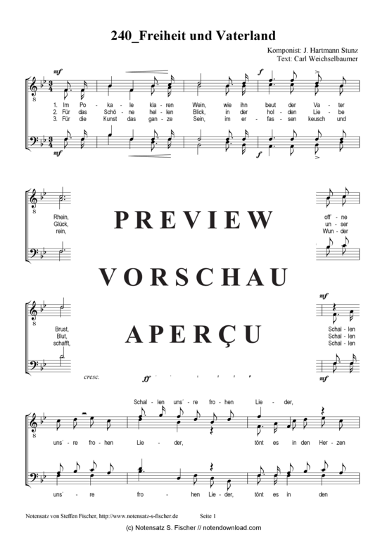 Product gallery: Page 2 of 3 Freiheit und Vaterland  , , (male choir)