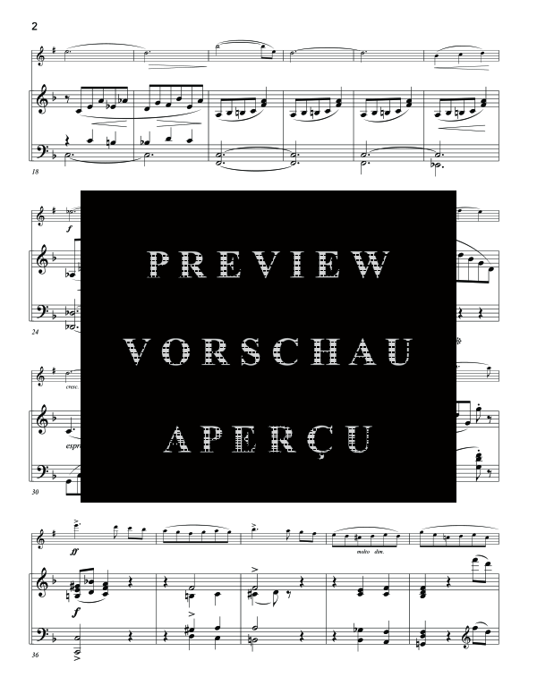 Product gallery: Page 6 of 11 Sonata No. 2, , (clarinet in Bb and piano)