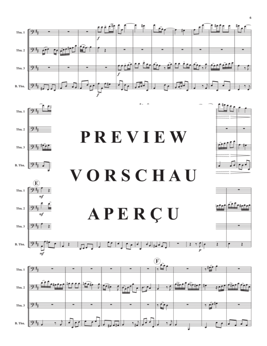 Product gallery: Page 8 of 21 Quartet in D Major, TWV 43:G2 , , (Trombone Quartet)