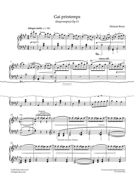 Produktbild zu: Gai printemps (Impromptu) Op.11