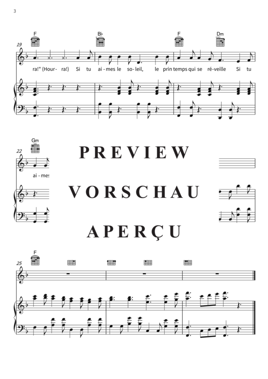 Produktgalerie: Seite 6 von 6 Si Tu Aimes Le Soleil, , (Gesang + Klavier, Gitarre)