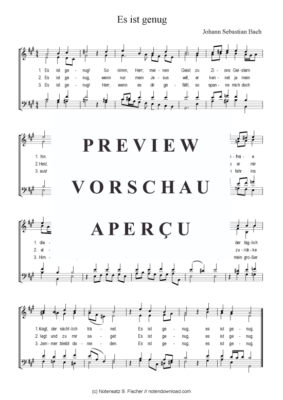 Produktgalerie: Seite 1 von 1 Es ist genug , , (Gemischter Chor)