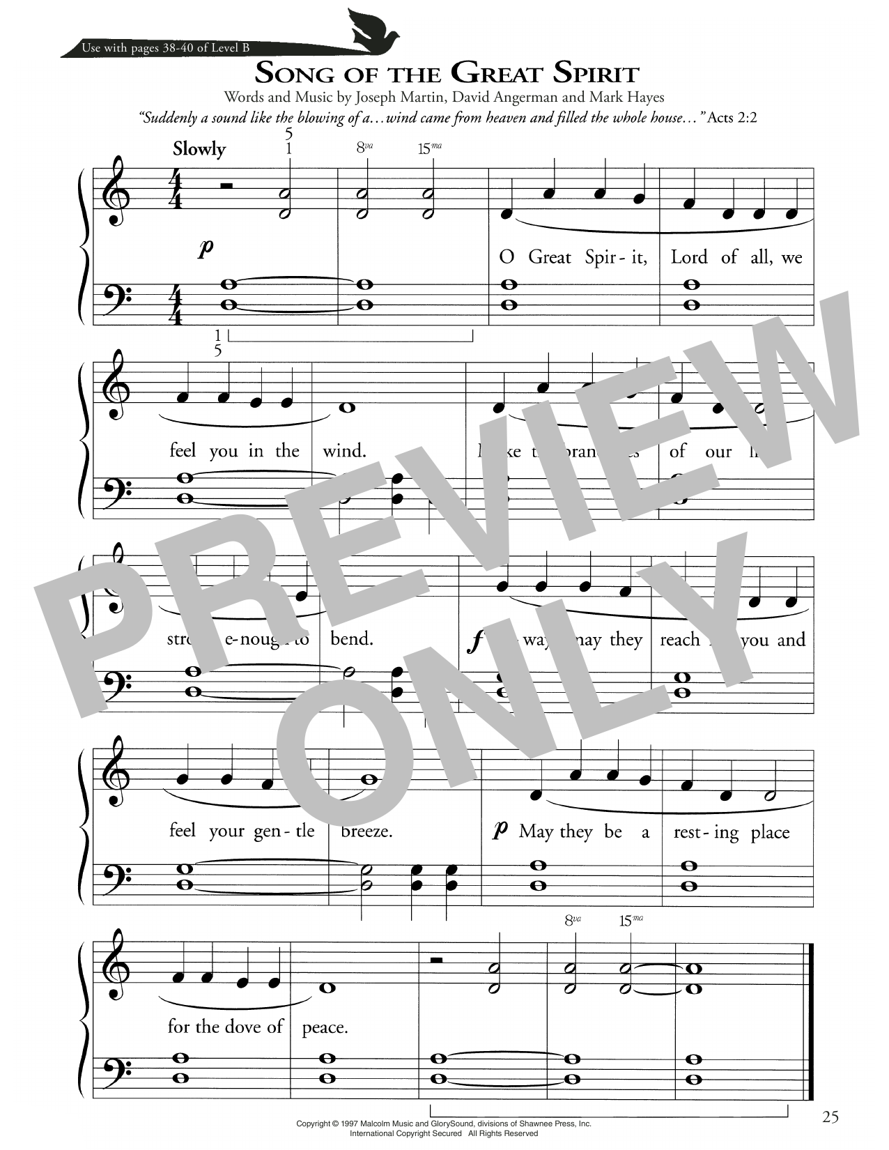 Produktbild zu: Song Of The Great Spirit