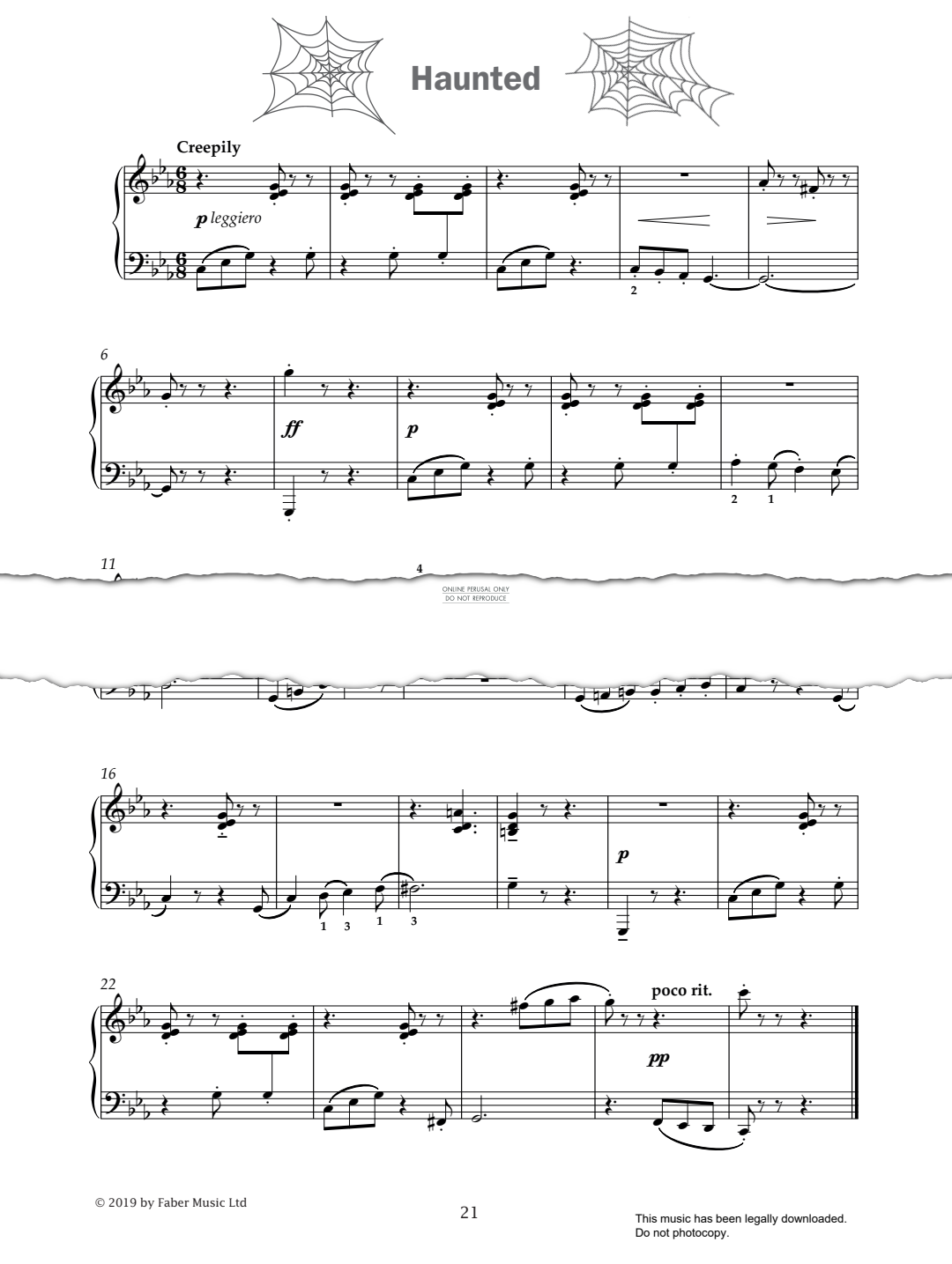 Produktgalerie: Seite 1 von 1 Haunted (from 'Improve Your Sight-Reading! A Piece a Week Piano Grade 5'), Paul Harris, Klavier