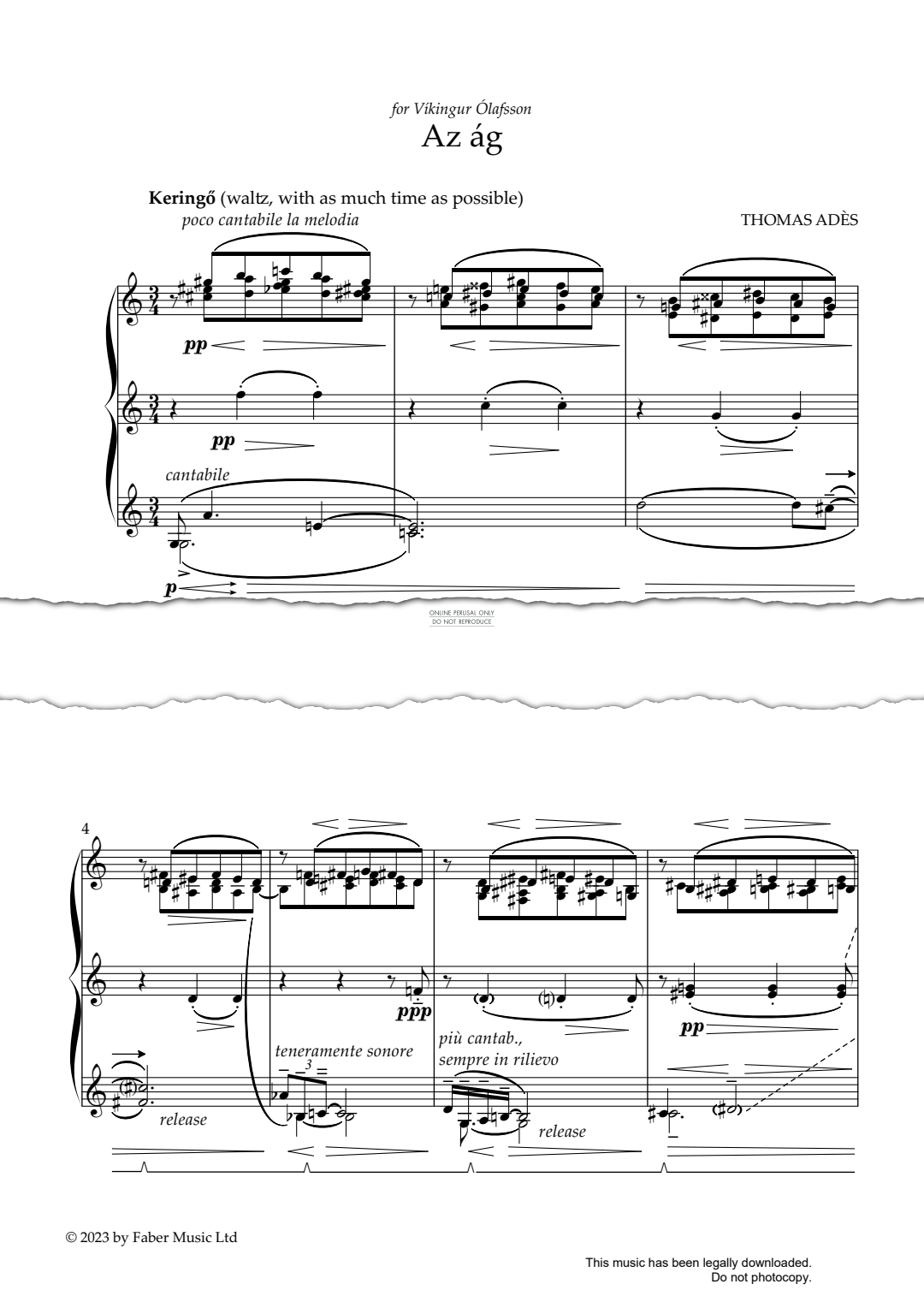 Produktgalerie: Seite 1 von 1 Az ág (The Branch), Thomas Adès, Klavier