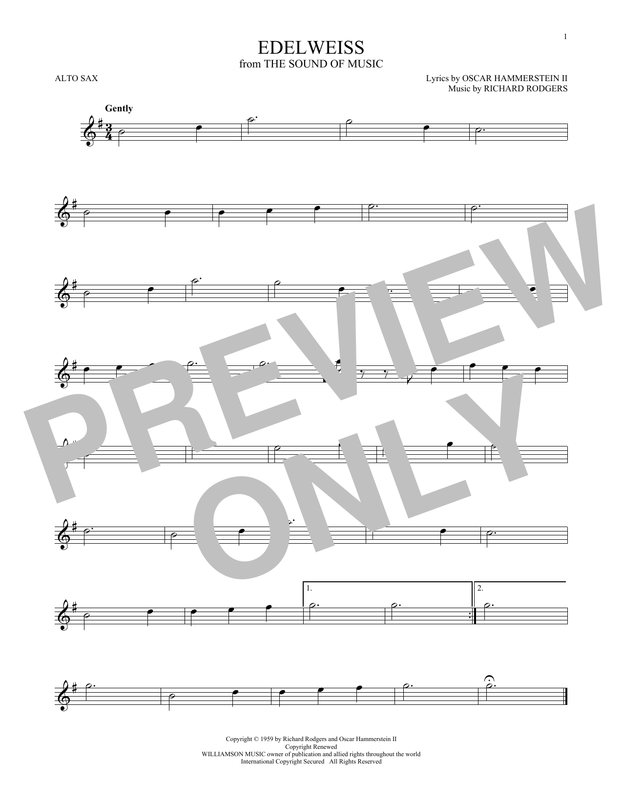 Product gallery: Page 1 of 1 Edelweiss, Rodgers & Hammerstein