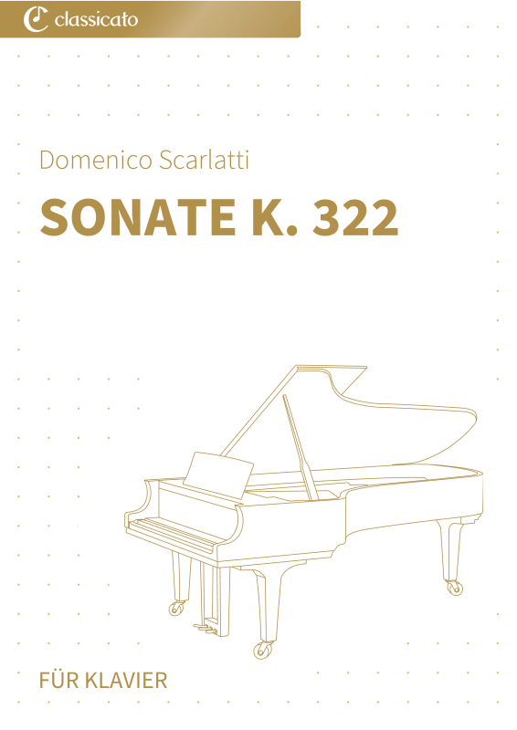 Produktbild zu: Sonate K. 322 - Vereinfachte Fassung in G-DurDomenico Scarlatti