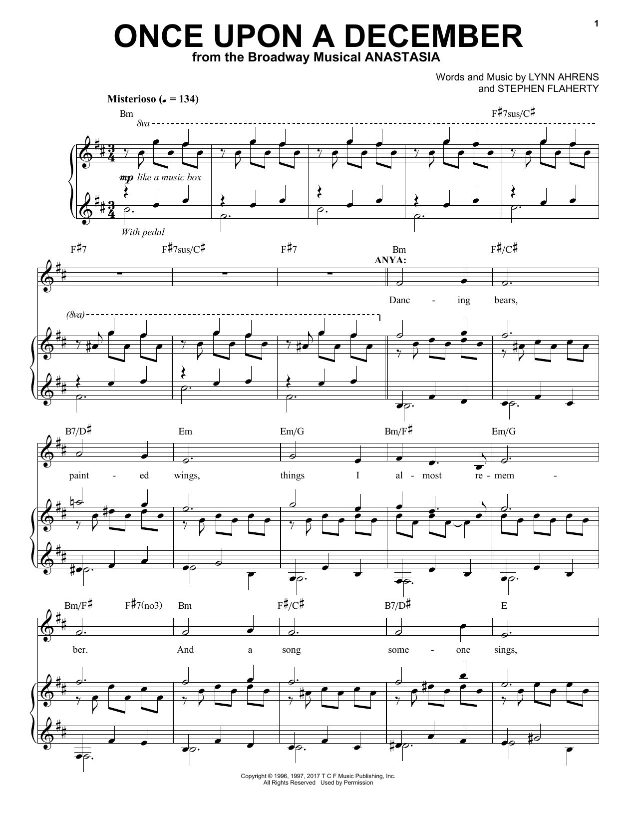 Produktgalerie: Seite 1 von 1 Once Upon A December, Stephen Flaherty, Gesang, Klavier