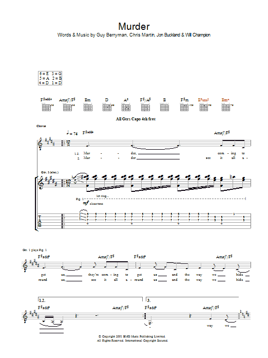 Product gallery: Page 1 of 1 Murder, Coldplay