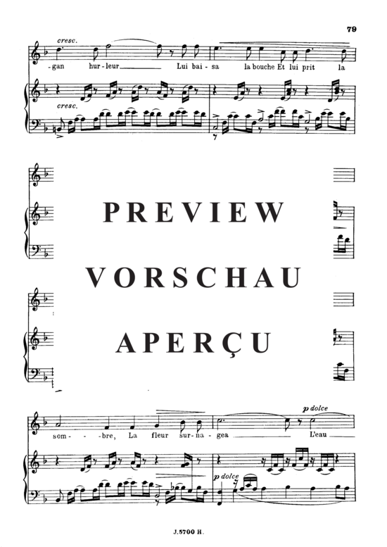 Product gallery: Page 4 of 6 La fleur qui va sur l'eau Op.85 No.2, , High Voice and Piano