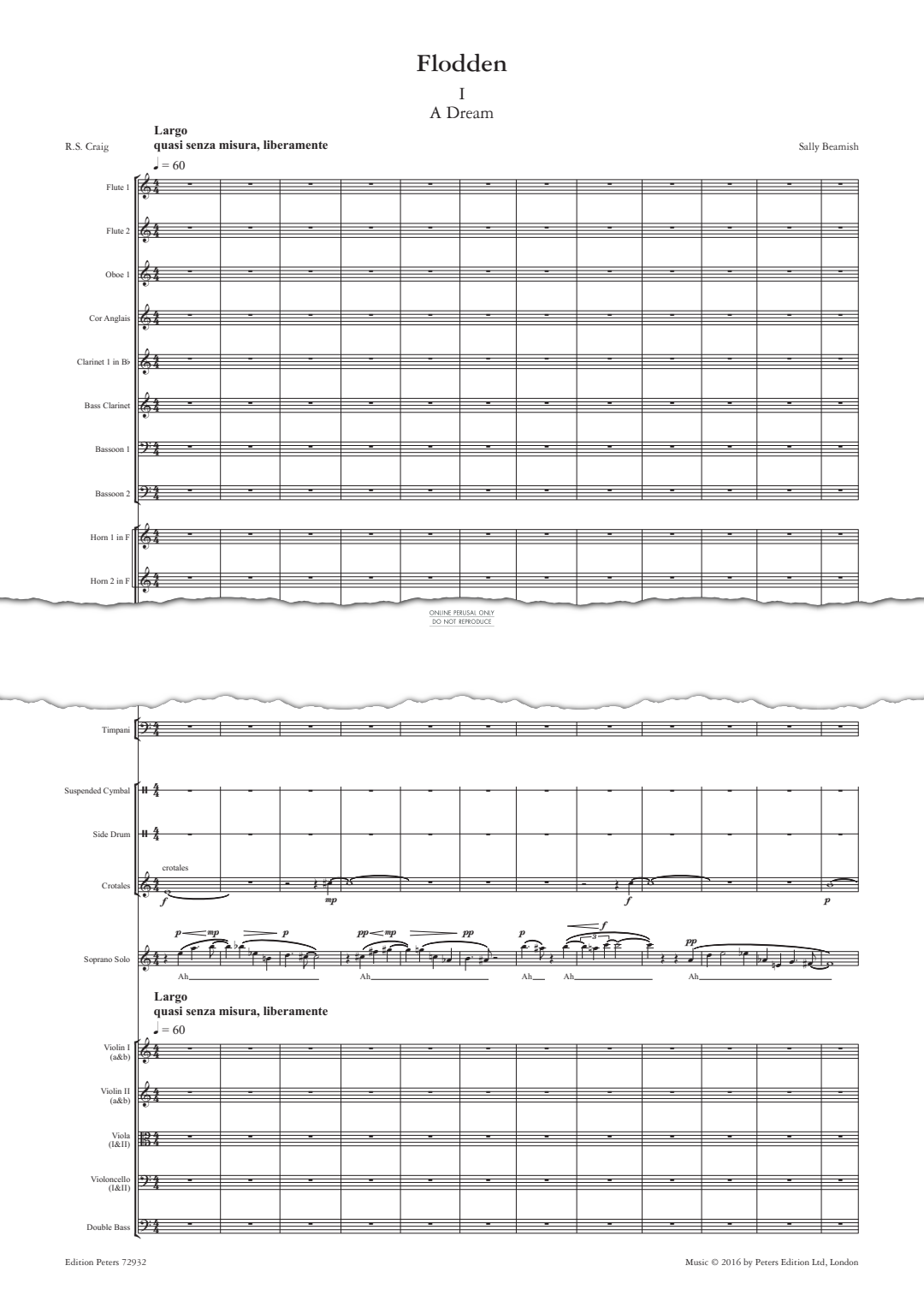 Produktbild zu: Flodden (Full Score)