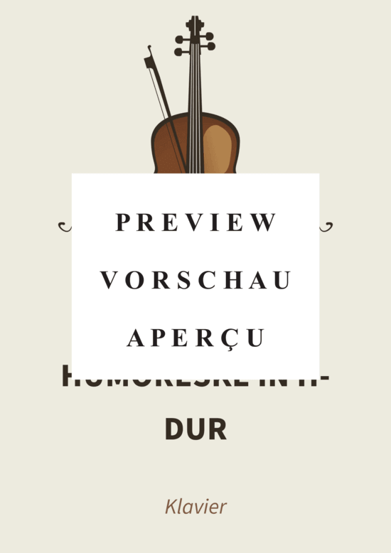 Product gallery: Page 2 of 7 Humoreske in H-Dur - op. 101 Nr. 6, Poco allegretto , , Piano Solo