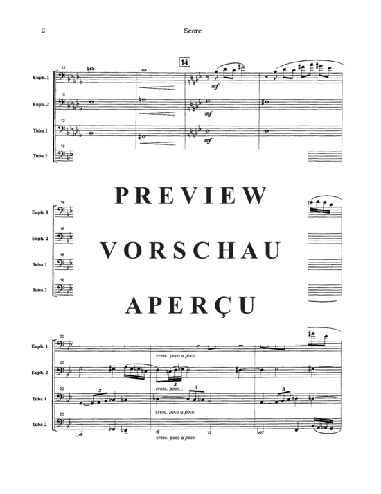 Product gallery: Page 6 of 21 Elegy and Presto , , (Tuba Quartett EETT)