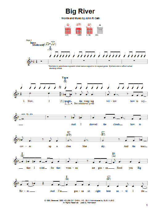 Product gallery: Page 1 of 1 Big River, Johnny Cash