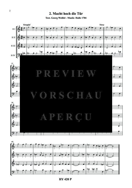gallery: Advent - Vier Adventslieder, , (Horn Quartett)