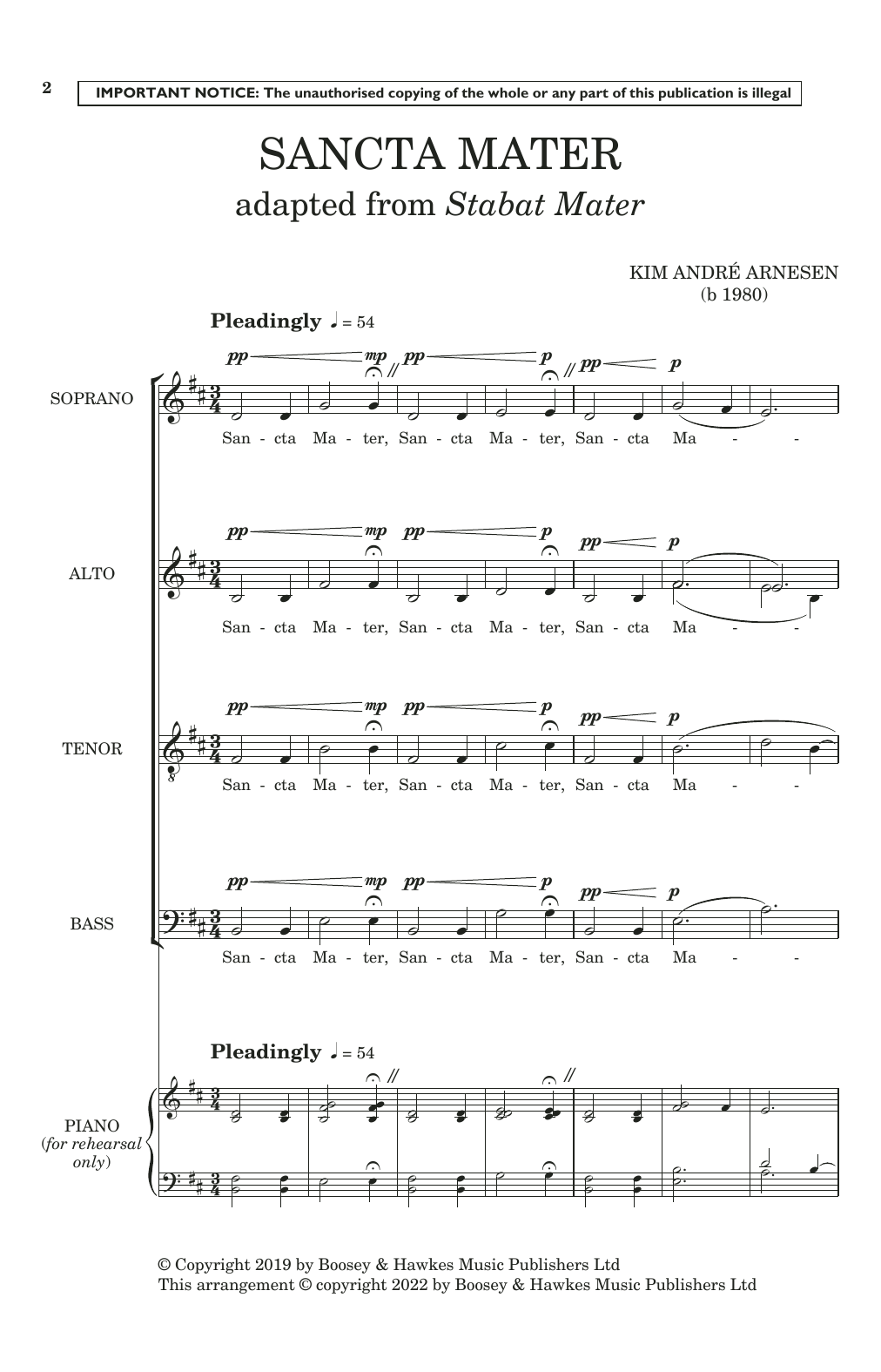 Product picture to: Sancta Mater (Adapted from Stabat Mater)