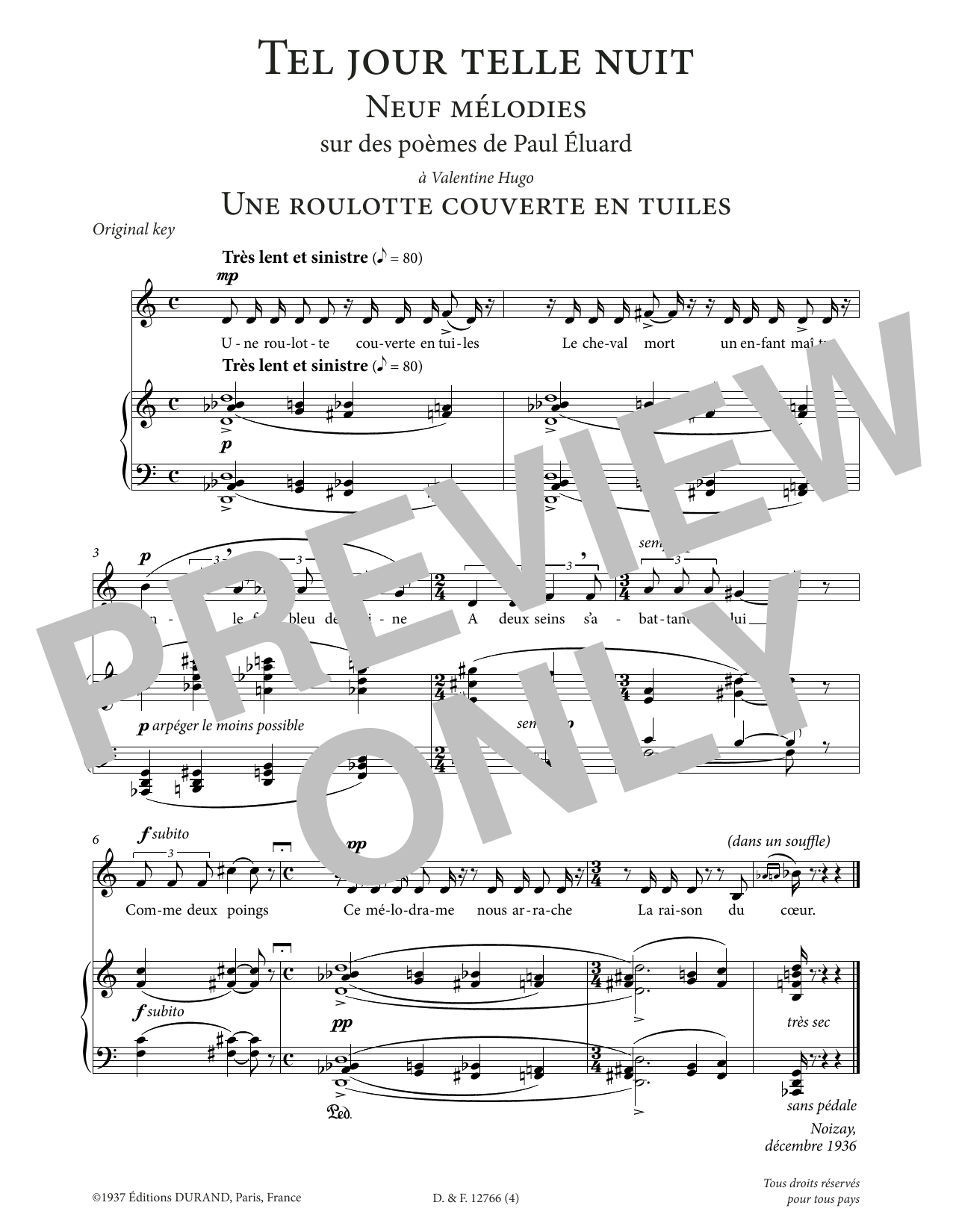 Produktbild zu: Une roulotte couverte en tuiles (Low Voice)